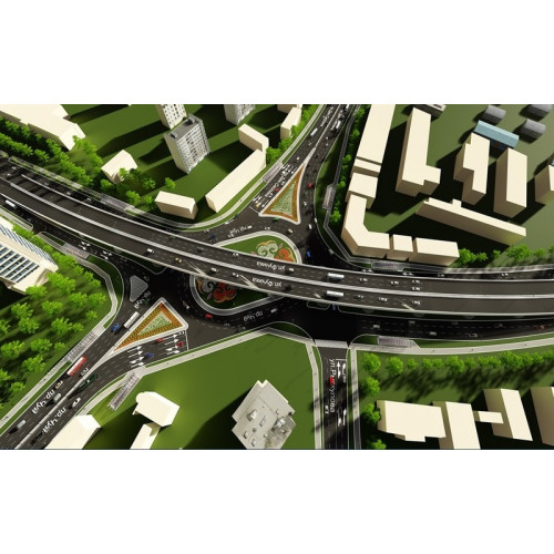 Эскизы дорожных развязок на перекрестке ул. Фучика - пр. Чуй