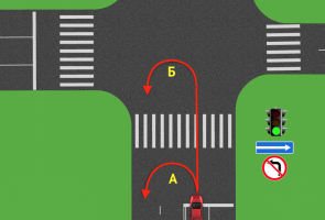 Бир тараптуу кыймылы бар кесилиште кантип туура артка кайрылуу керек?