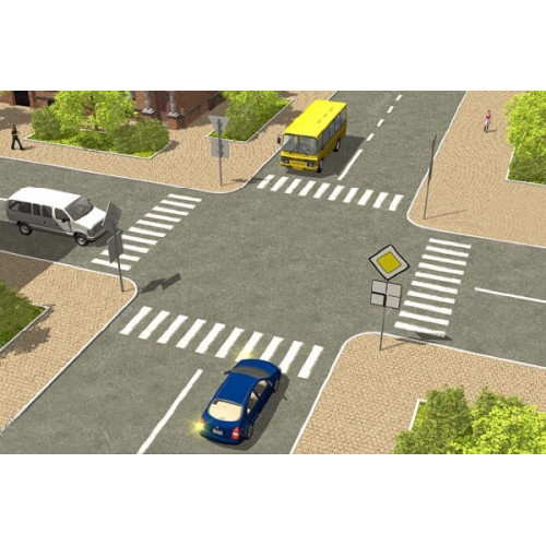 Простая задача: Кто проедет первым? 