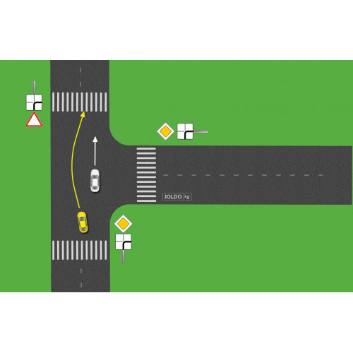 Обгон на перекрестке. Ситуации