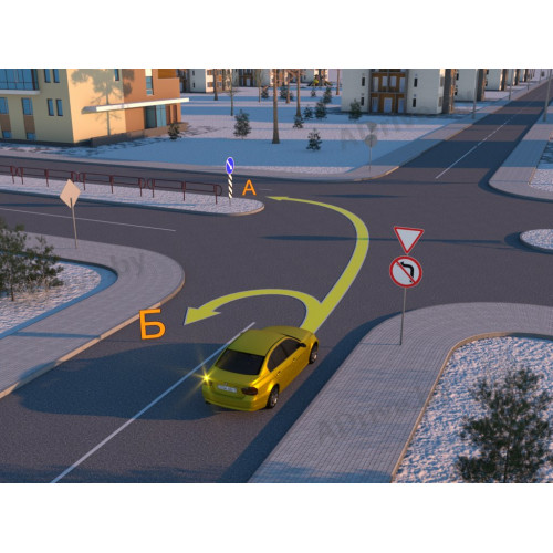 Знак "Поворот налево запрещен" - особенности