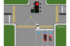 Можно ли развернуться, при включенной "стрелке"?