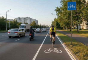 Полоса для велосипедистов и велодорожка: в чем разница?