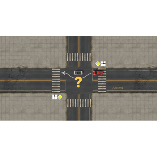 Обгон на перекрестке. Ситуации