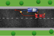 Он отъезжал а я парковался