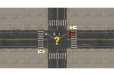 Обгон на перекрестке