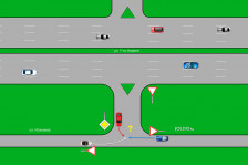 Путаница на обычном перекрестке