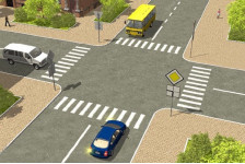 Простая задача: Кто проедет первым? 