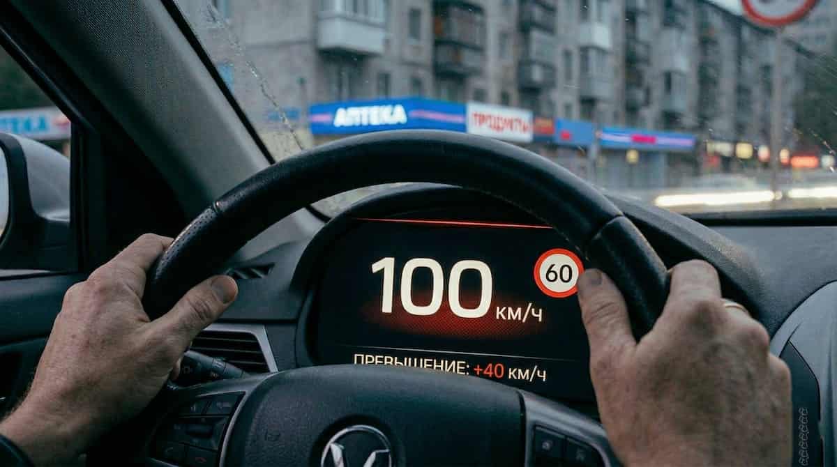 Превышение скорости +40 км/час